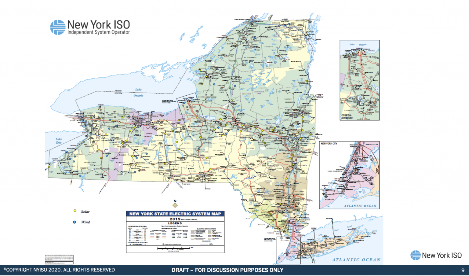 NYISO New York State Electric Systems Map Duanesburg Neighbors